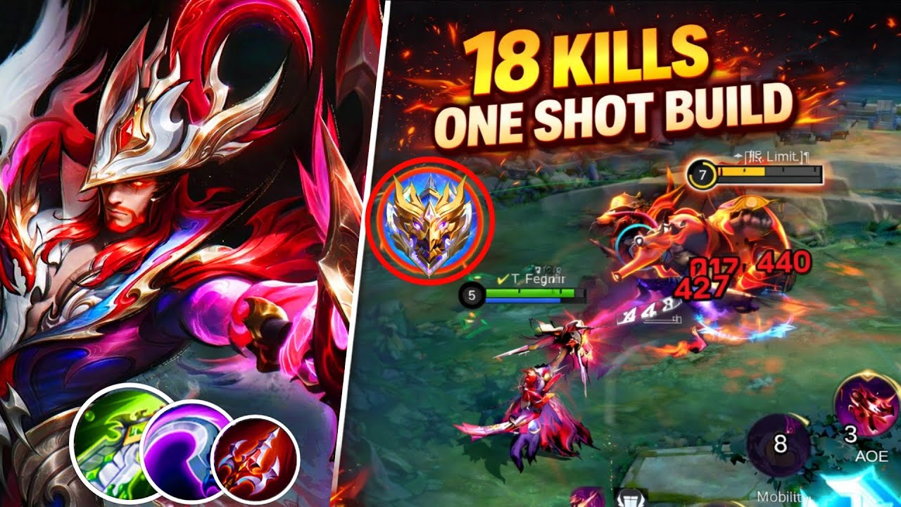 18 KILLS !! CLINT SOUL VESSEL SKIN - ONE SHOT BUILD. FULL DAMAGE BUILD - MOBILE LEGEND 