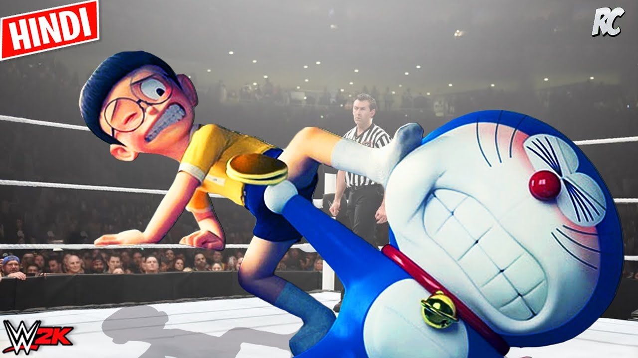 Doraemon vs Nobita | Doraemon in Hindi New Episode - WWE 2k spoof – Doraemon in Hindi