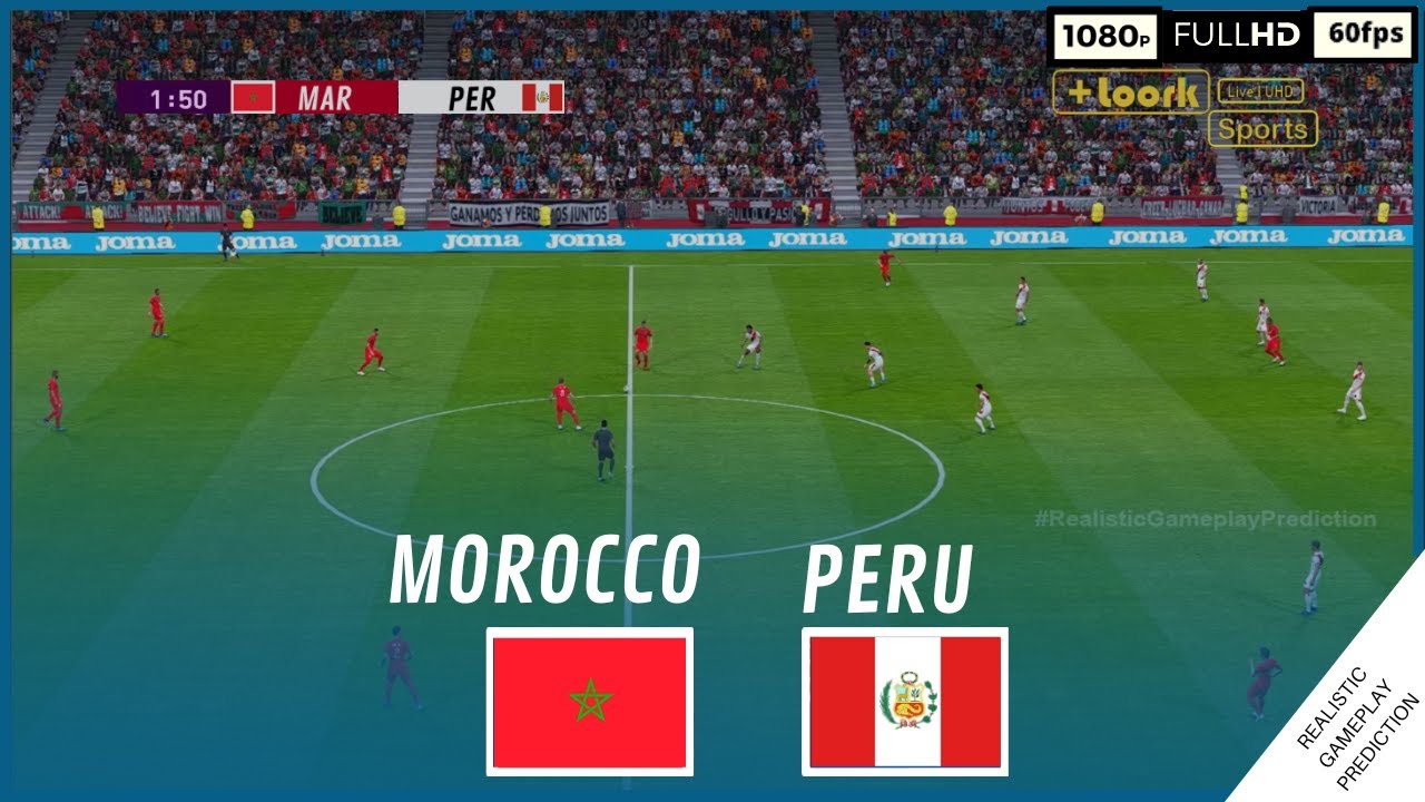 MARRUECOS vs PERU | Partido Completo Mar. 28, 2023 | SimulacionRealista