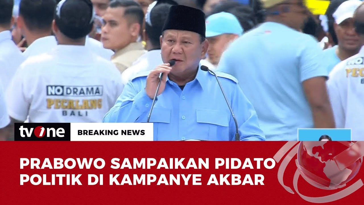 Pidato Kampanye Akbar Prabowo-Gibran di GBK | Breaking News tvOne
