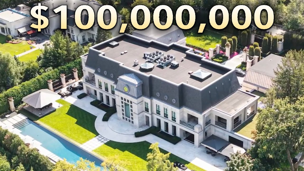 Внутри мегаособняка Дрейка в Торонто стоимостью 100 000 000 долларов с ЧАСТНЫМ КЛУБОМ!