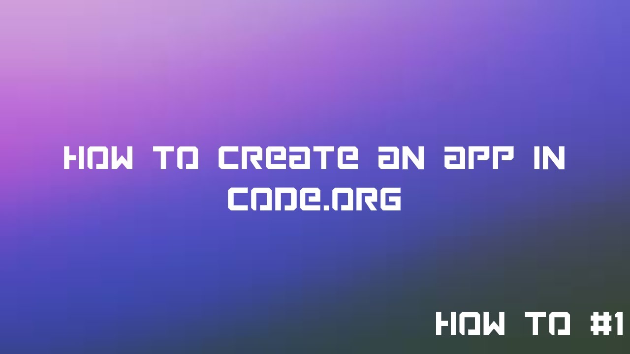 How to create a mobile app in code.org