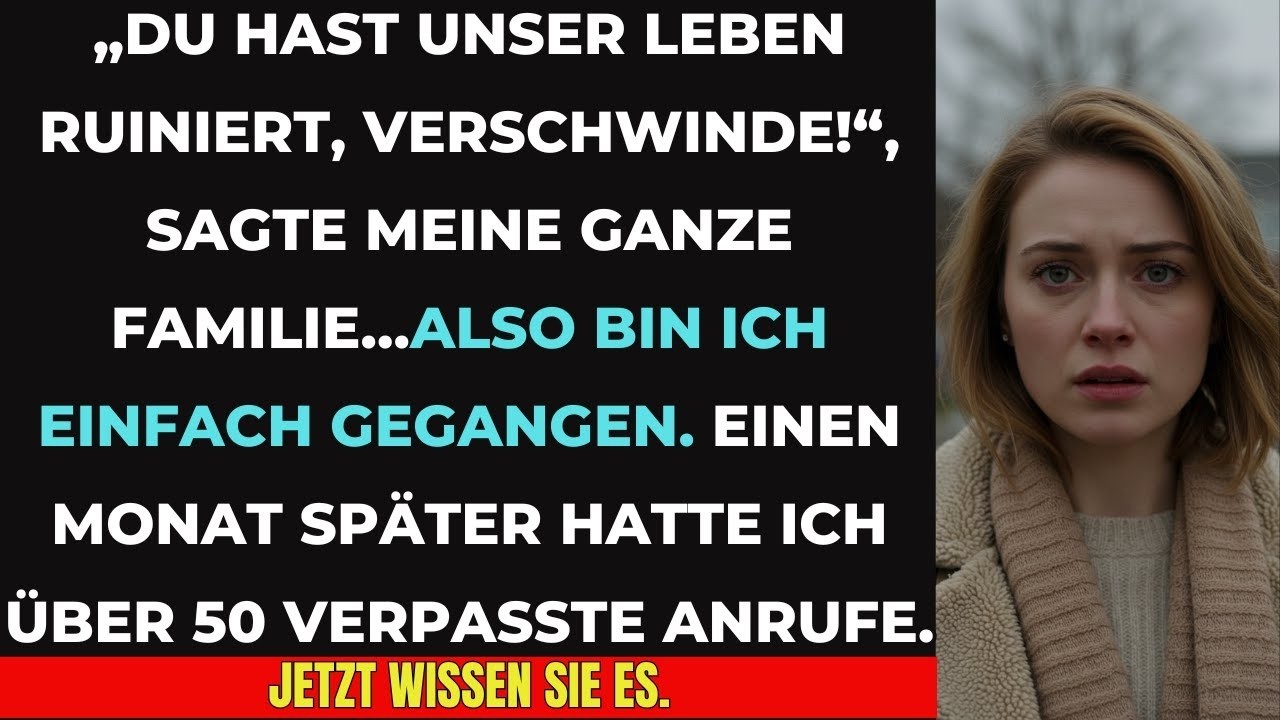 „DU HAST UNSER LEBEN RUINIERT, VERSCHWINDE!“ – Meine Familie verstieß mich… jetzt bereuen sie es