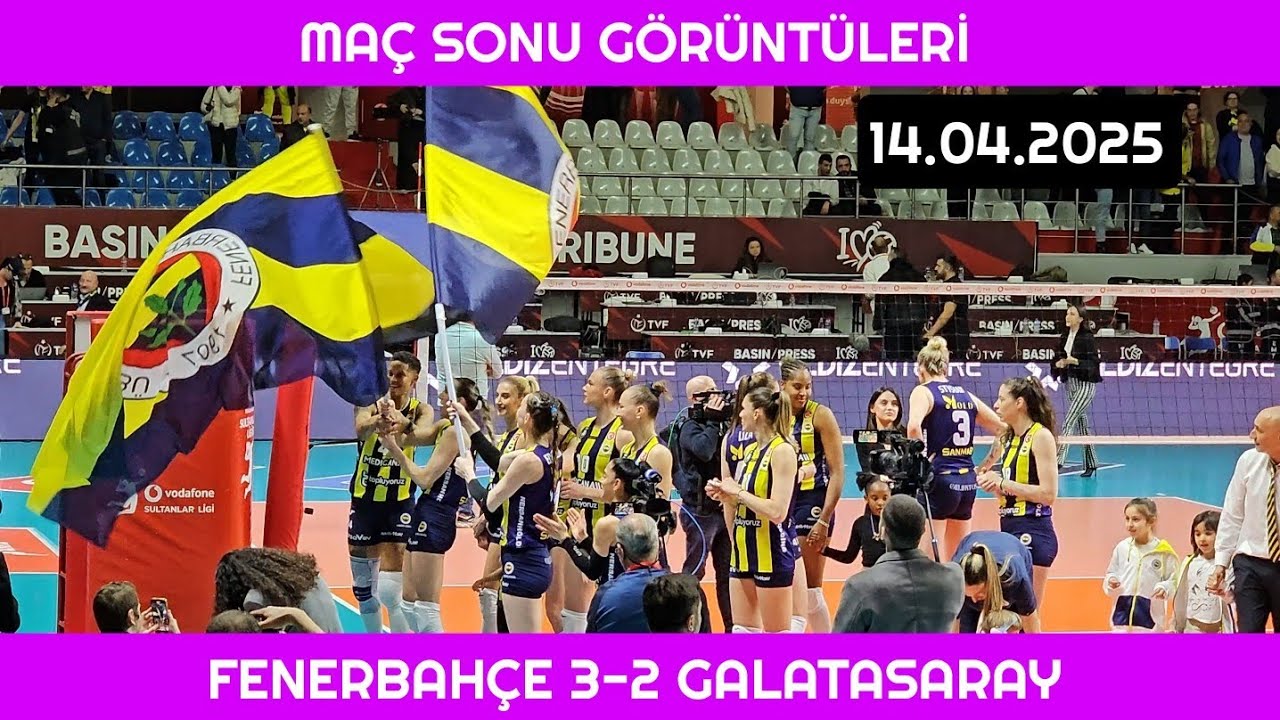 Maç Sonu Görüntüleri Fenerbahçe Medicana 3-2 Galatasaray Daikin 14.04.2025 #fenerbahçe #galatasaray