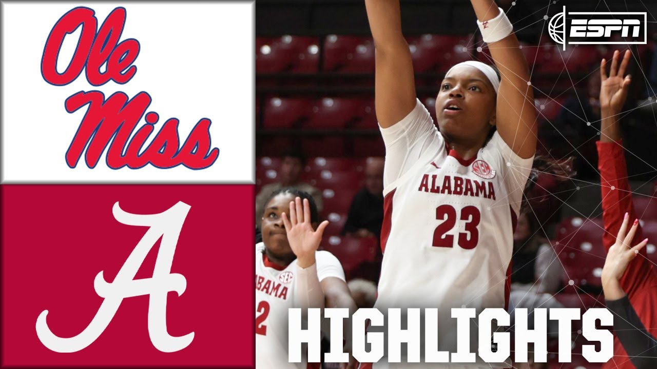 Ole Miss Rebels vs. Alabama Crimson Tide | Full Game Highlights | ESPN College Basketball