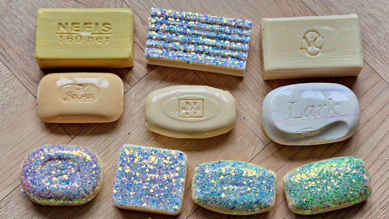 ASMR SOAP. 🤍💛Резка сухого мыла. Satisfying video💛🤍