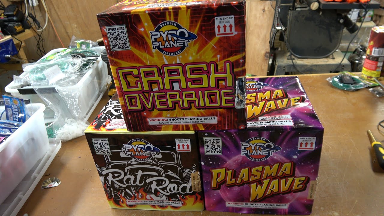 Power Pack 4 assortment by Pyro Planet (3) 16 shot 350gr cakes