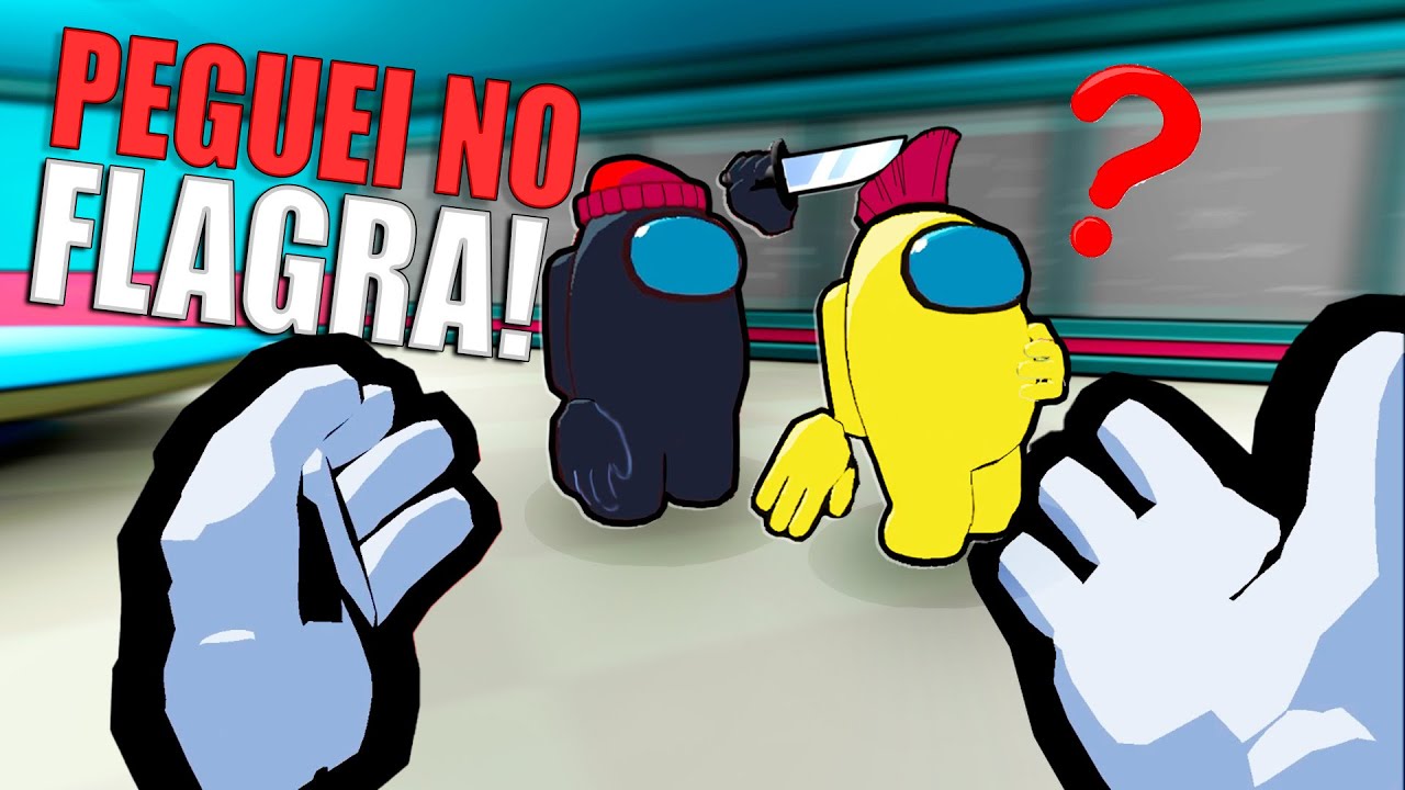achei o impostor na hora certa no Among us Vr é muito engraçado