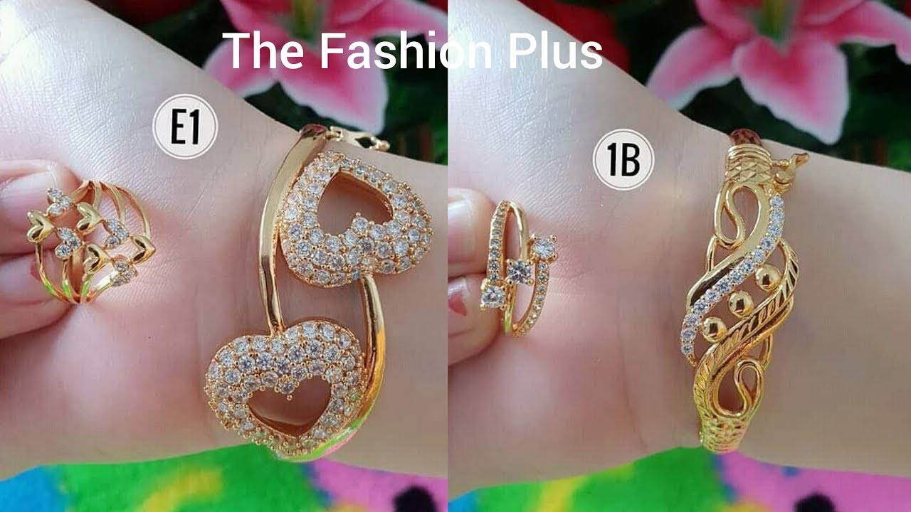 Stylish 18K gold Bracelet and Ring Designs