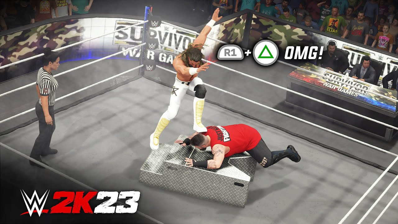 WWE 2K23: Brutal Moves on Steel Steps!