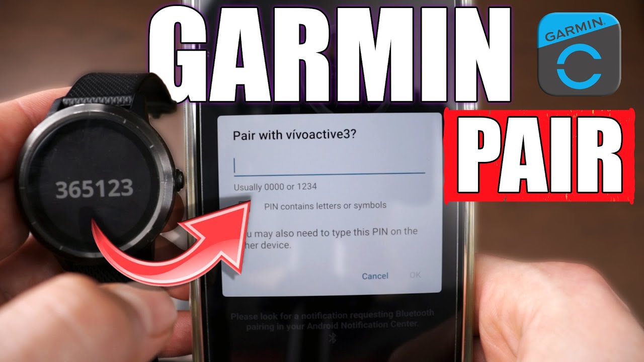 Как подключить Garmin VivoActive 3 к телефону