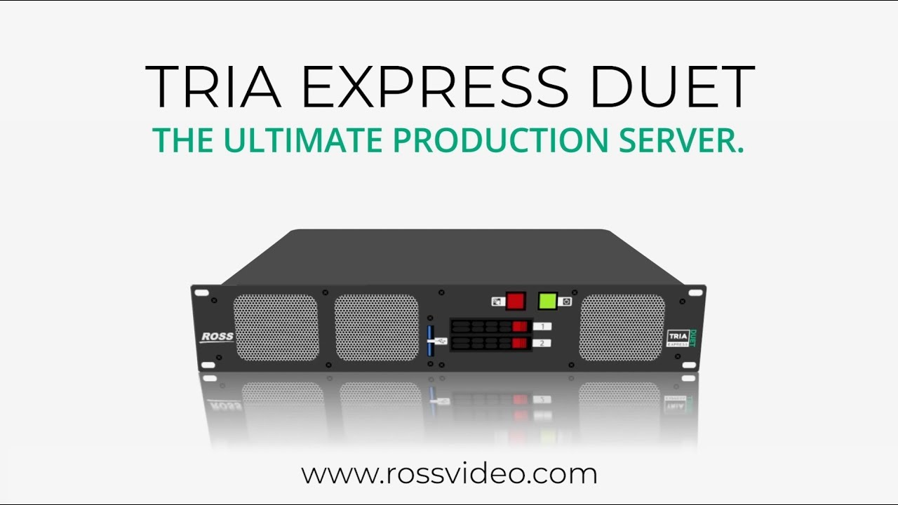 Introducing Tria Express Duet &ndash; A Compact Video Production Server Built for You