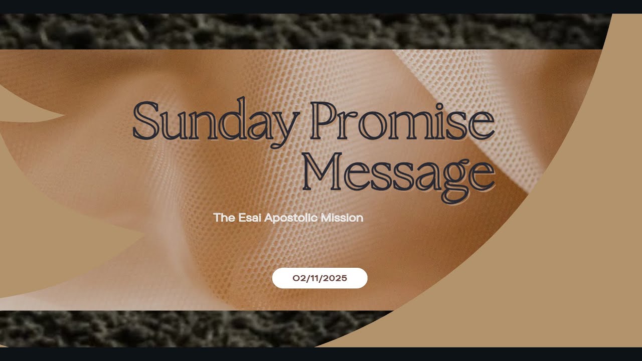 LIVE | Sunday Promise Message | 02 November 2025