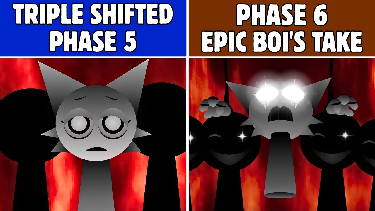 Sprunki Triple Shifted Phase 5 vs Triple Shifted Phase 6 (Epic Boi's Take)