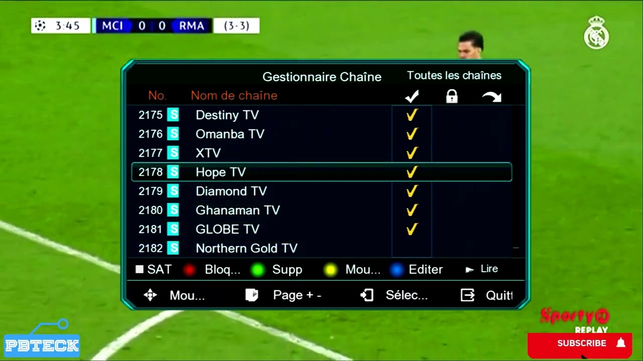 🔵 Comment supprimer des chaînes de télévision sur le décodeur SuperBox