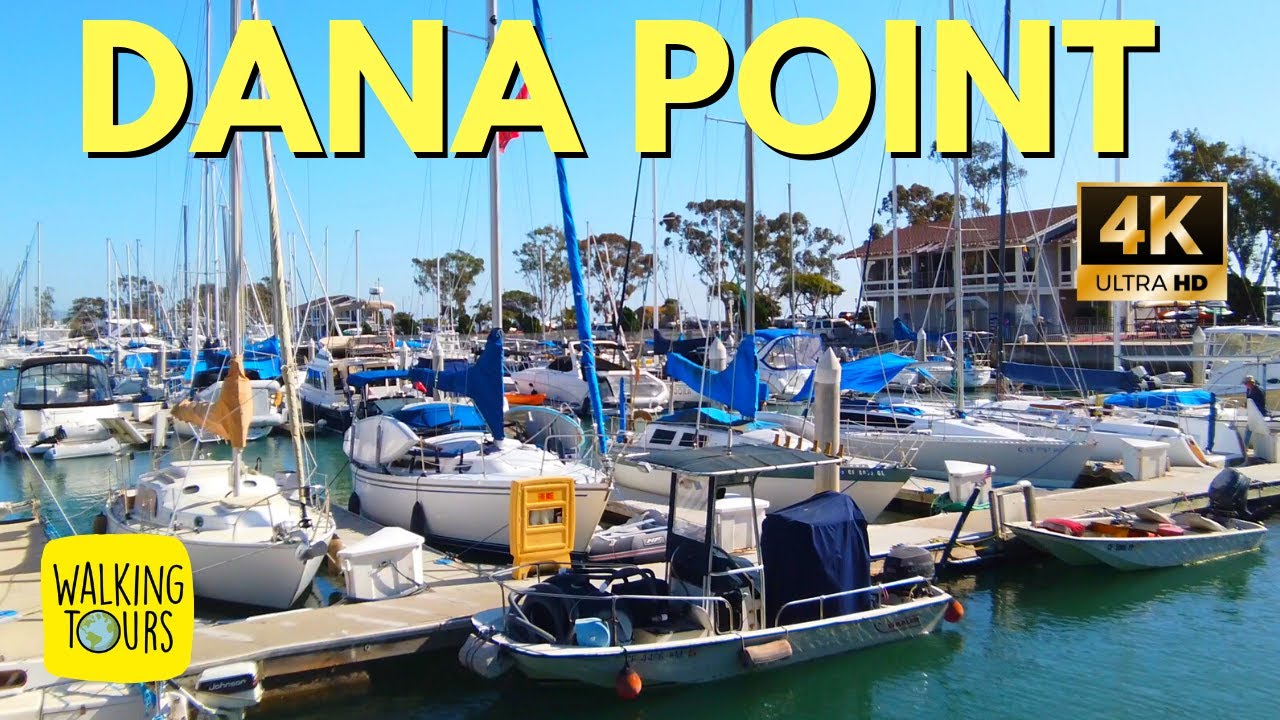 Dana Point Harbor | Marina | Dana Point CA | 4K Walking Tour