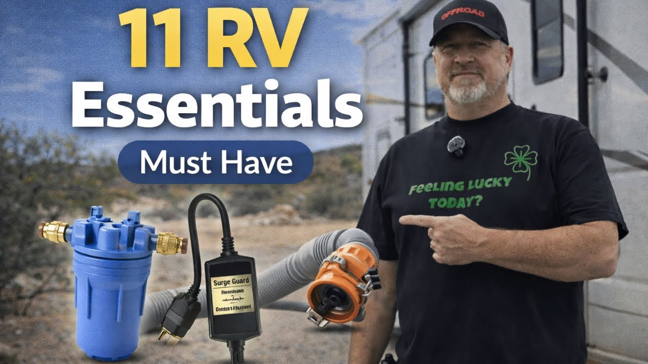 11 Must-Have RV Essentials for Full-Time & Part-Time RV Living || RV’ing with Luck