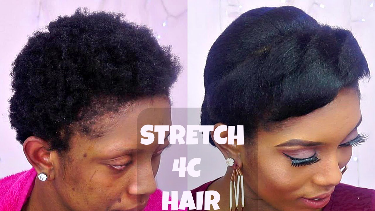 How To Stretch Short 4C Natural Hair With Flat Iron ft IrresistibleMe