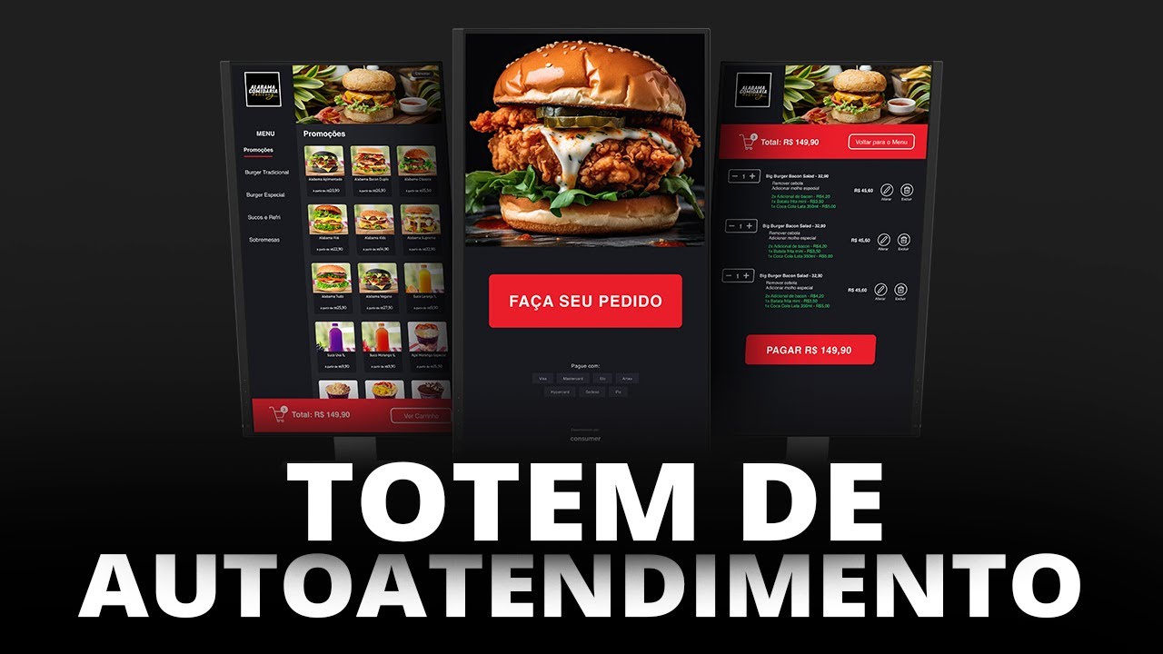 TOTEM DE AUTOATENDIMENTO para Restaurante | Consumer