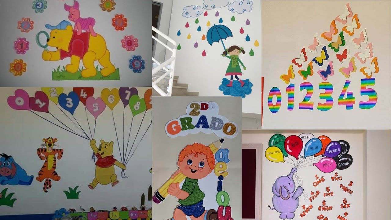Pre Classroom wall decoration ideas/Pre School decoration design/wall decoration idea