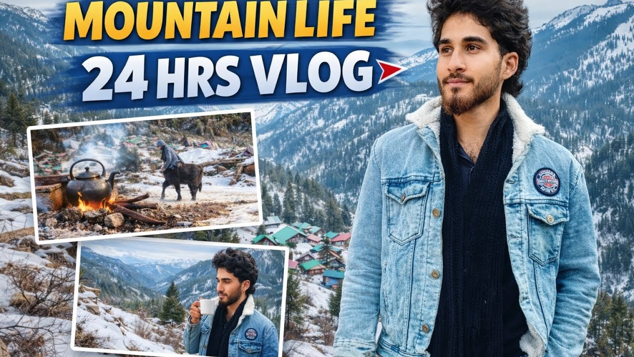 This is mountain life in winters🥶|24Hrs vlog 