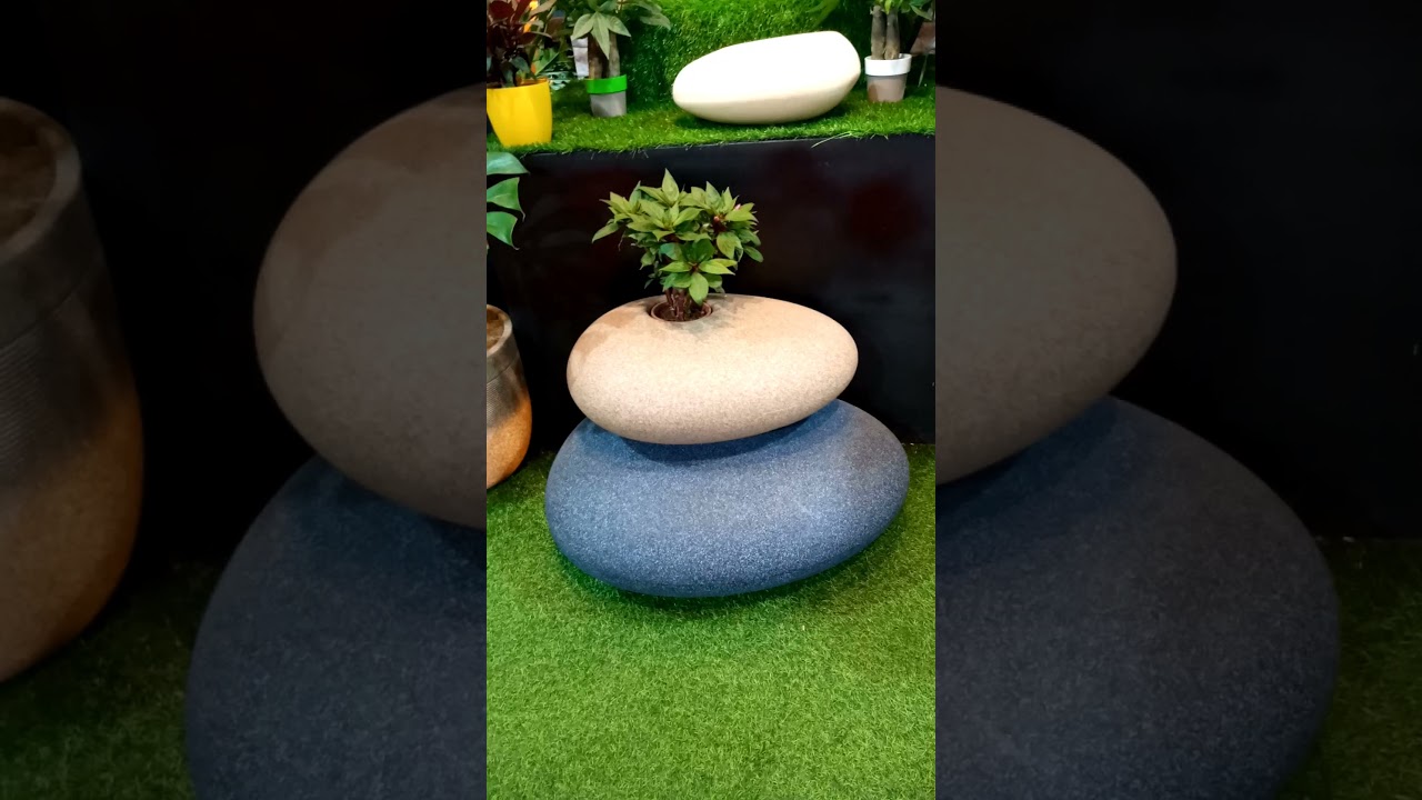 stone design flower pot | for home decoration and office decoration