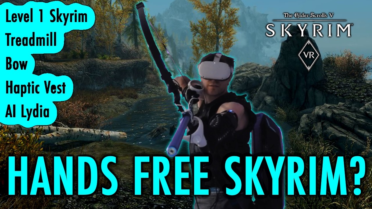 Перчатки UDCAP и настоящий лук в Skyrim VR — Уровень 1. Полное погружение в Skyrim.