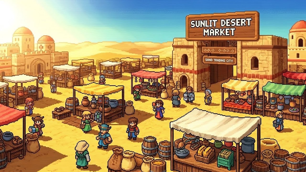 サンリット・デザート・マーケット ☀️ Sunlit Desert Market | 砂の交易都市