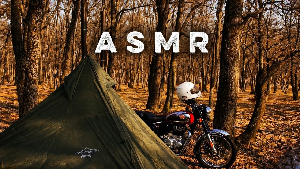 Motorcycle Bushcraft Camping on a Royal Elfield Classic 350cc
