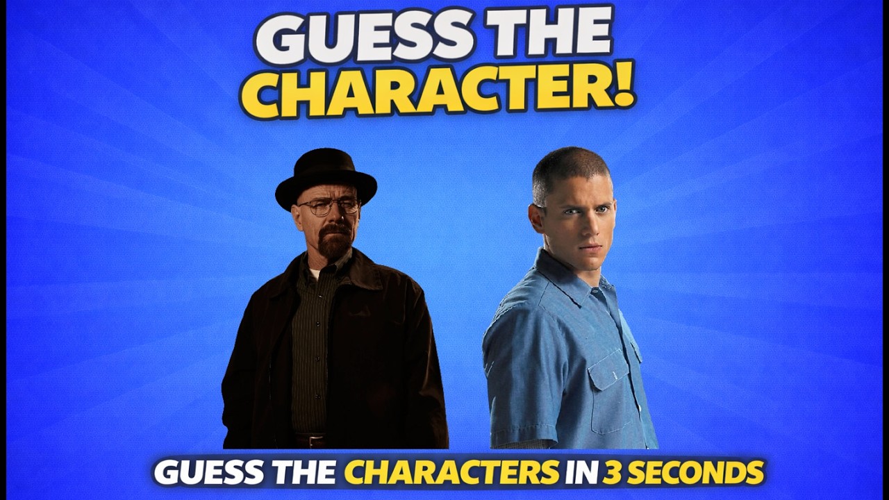 Guess the 50 TV Show Characters by the Picture in 3 Seconds!