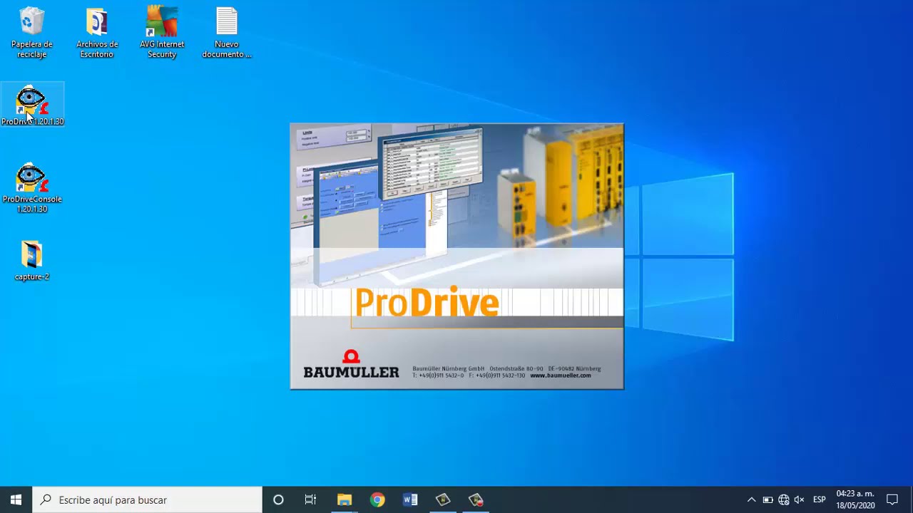 ProDrive: conectarse a servodrive Baumuller b maXX 4400