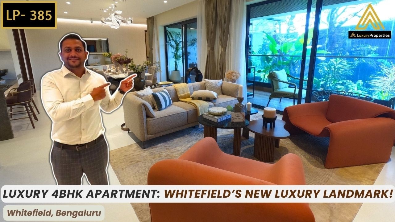 Экскурсия по ультрароскошным 4-комнатным апартаментам Whitefield в Бангалоре | Элитная недвижимость