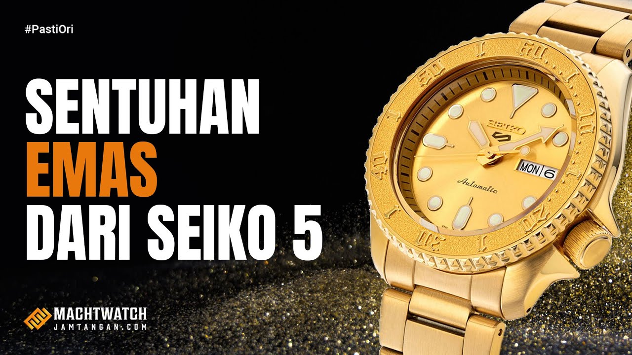 New Seiko 5 Sports Gold SRPE74K1 #Seiko5 #SRPE74K1