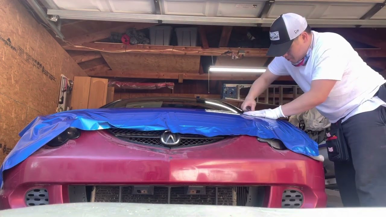First time vinyl wrapping Acura RSX Type s