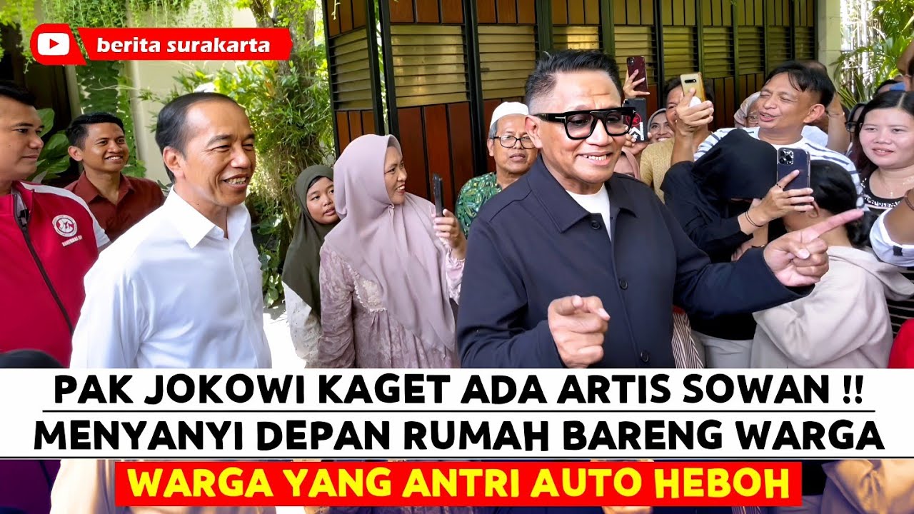 Pak Jokowi Dikagetkan Artis Penyanyi Andre Hehanussa Sowan Solo ! Menyanyi Dgn Warga di Depan Rumah