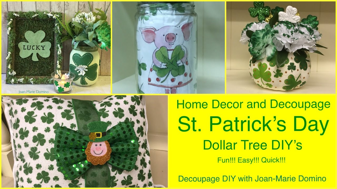 St. Patrick’s Day DIY Decor ☘️ | Fun and Easy Dollar Tree Crafts ☘️ | 15 Project Ideas! ☘️