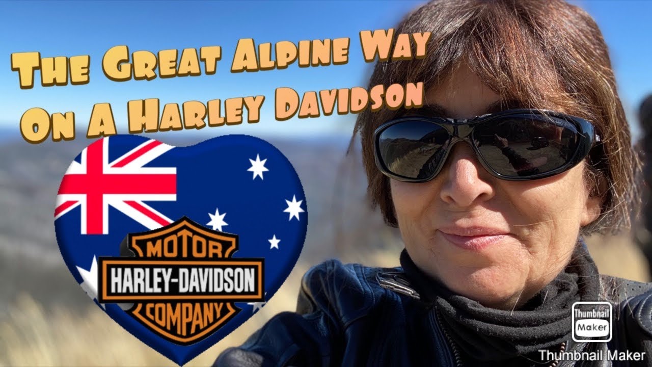 MOTORCYCLE TRAVEL AUSTRALIA, The Great Alpine Road on a HARLEY DAVIDSON