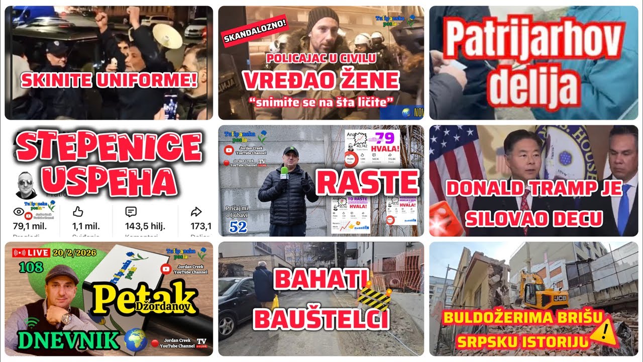 Džordanov Petak | DNEVNIK UŽIVO 20/2/2026 | 108 | TULIPANSKA POSLA