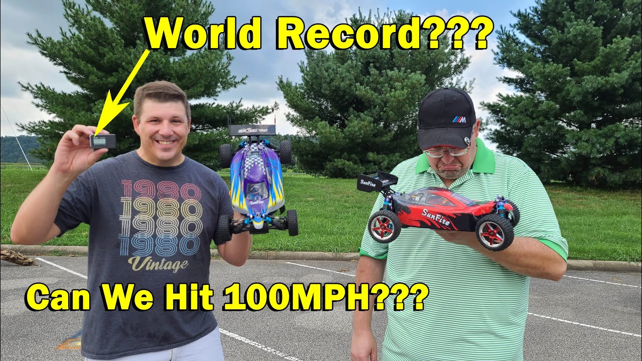 World Record Speed Attempt for ExceedRC Sunfire 1/10 Scale! Can we hit 100MPH?