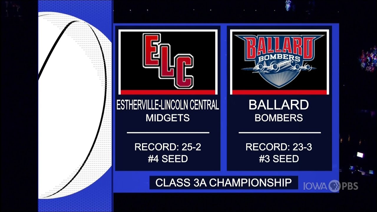 Class 3A - Estherville Lincoln Central Midgets vs. Ballard Bombers