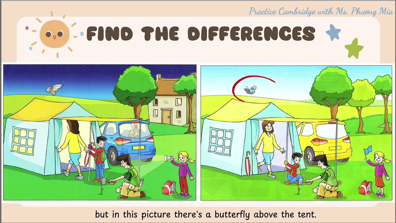 FLYERS/MOVERS Speaking practice - Part 1 Find differences