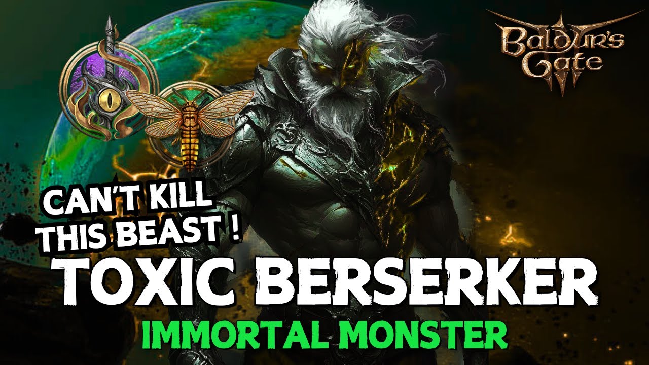 INSANE UNKILLABLE TOXIC BERSERKER! Patch 8 Hexblade/Swarmkeeper BUILD in Baldur's Gate 3/ #bg3