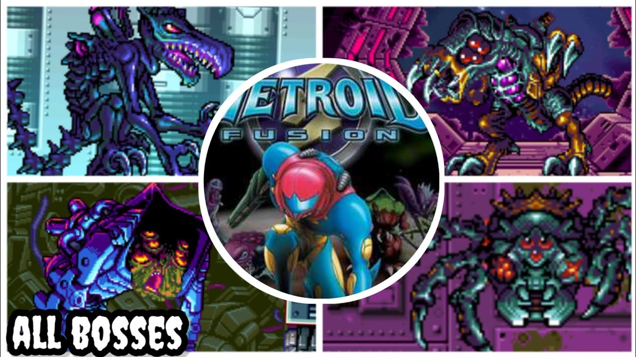 Metroid Fusion - all bosses + ending