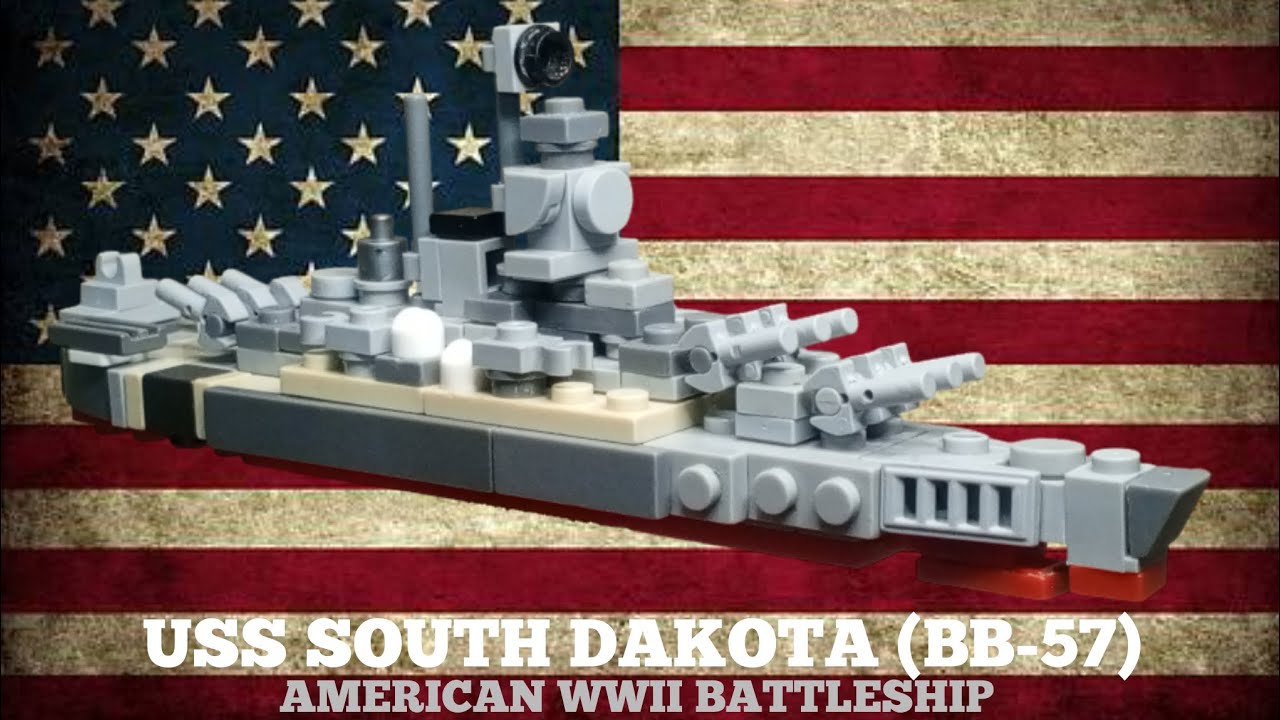 LEGO USS South Dakota (BB-57) Tutorial MOC
