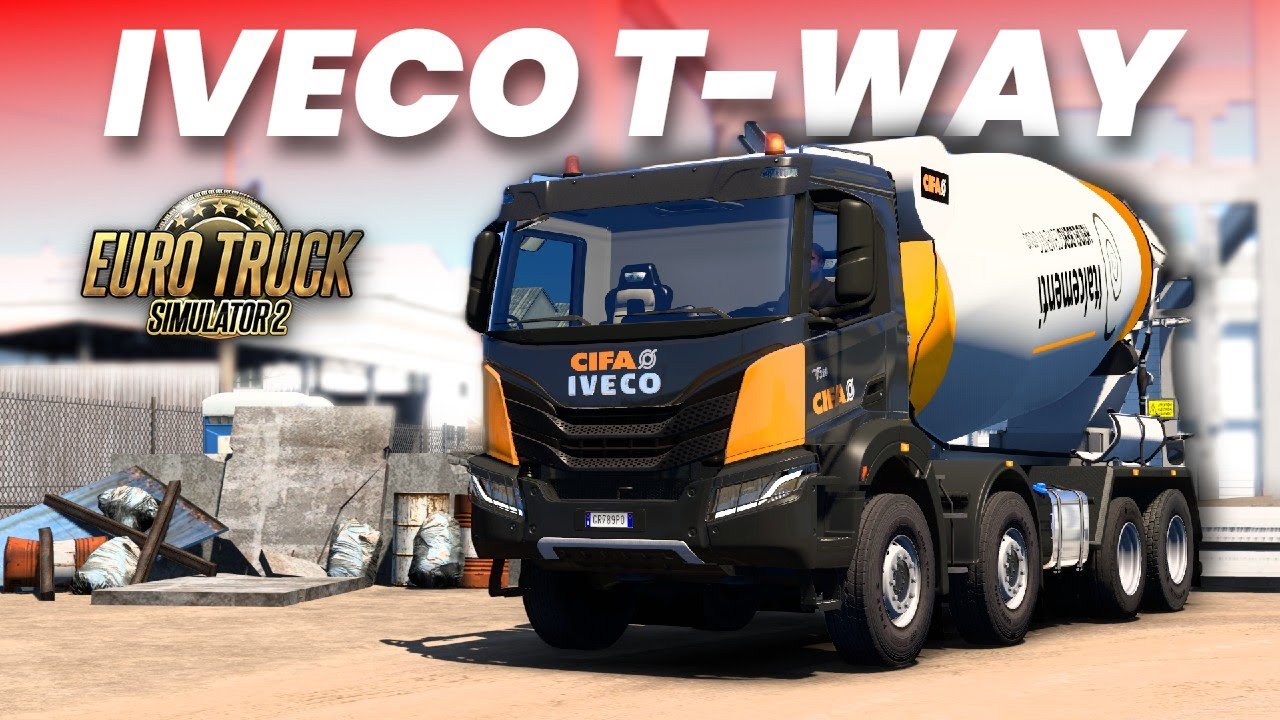 BETONIERA IVECO T-WAY su EURO TRUCK SIMULATOR 2!