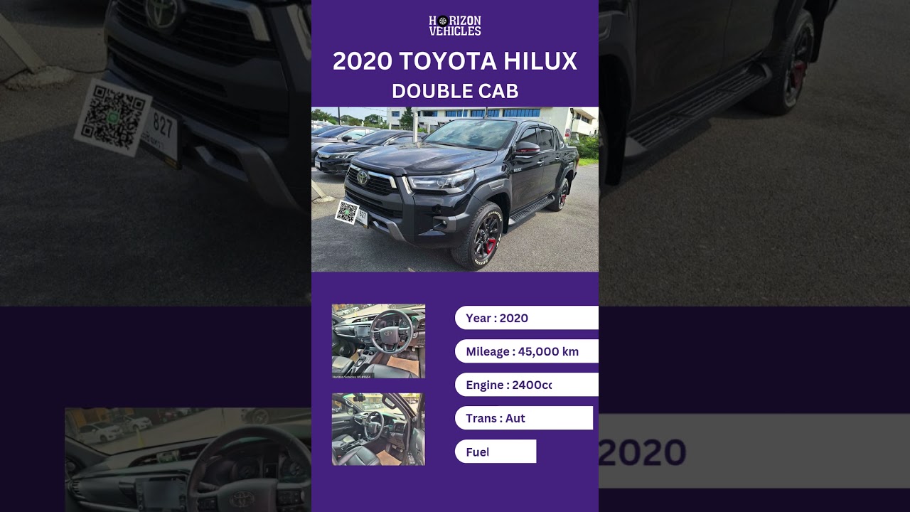 Used Hilux double cab available for sale in best price.