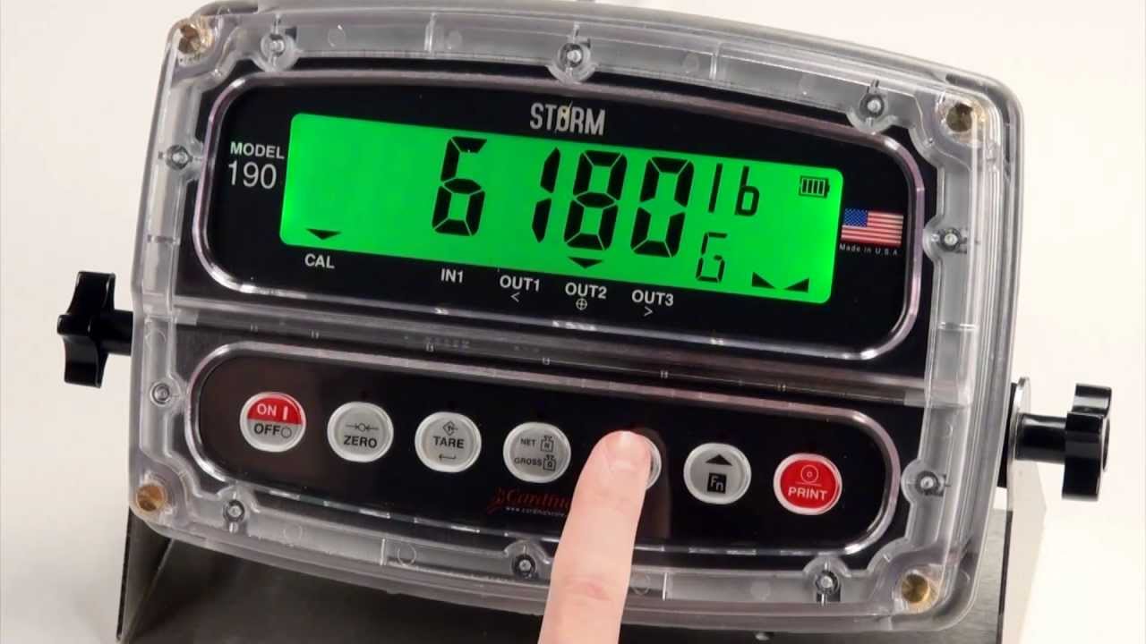Cardinal's 190A Axle Weigher Indicator Demo