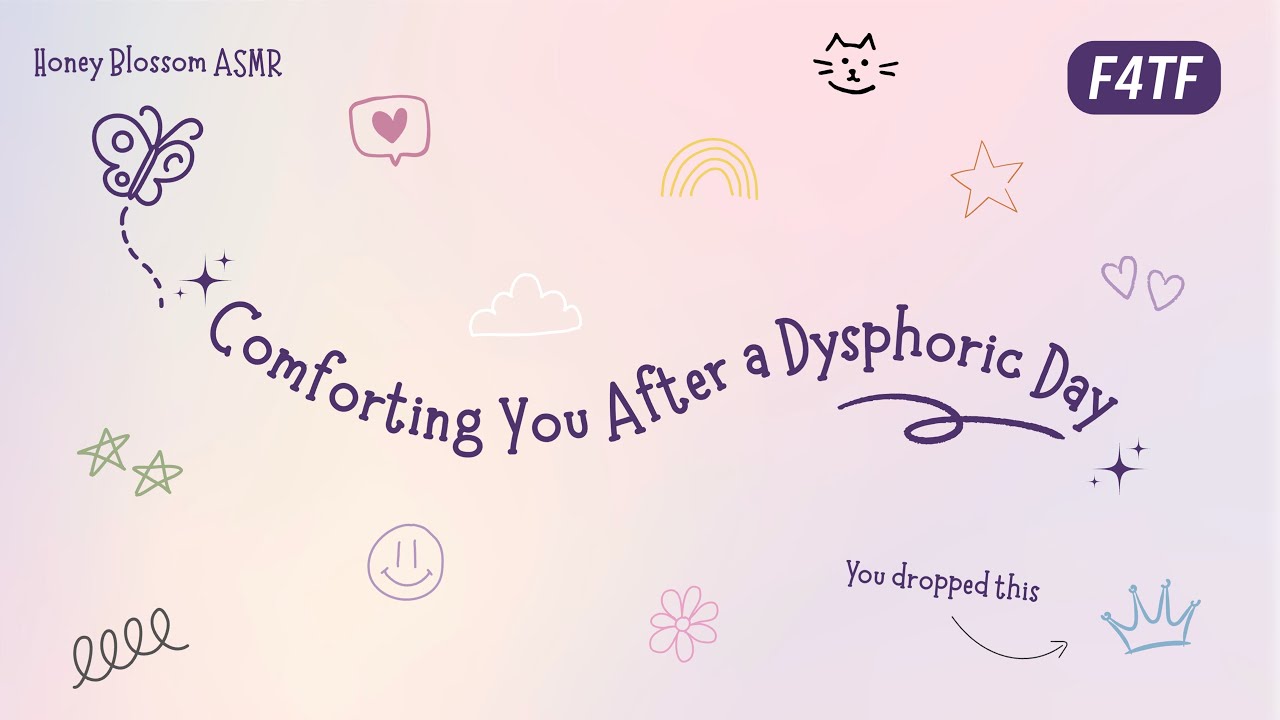 [ASMR] Gentle Comfort For A Dysphoric Day (F4TF) | Sweet | Rain SFX | Sleep Aid | Loving Reminders