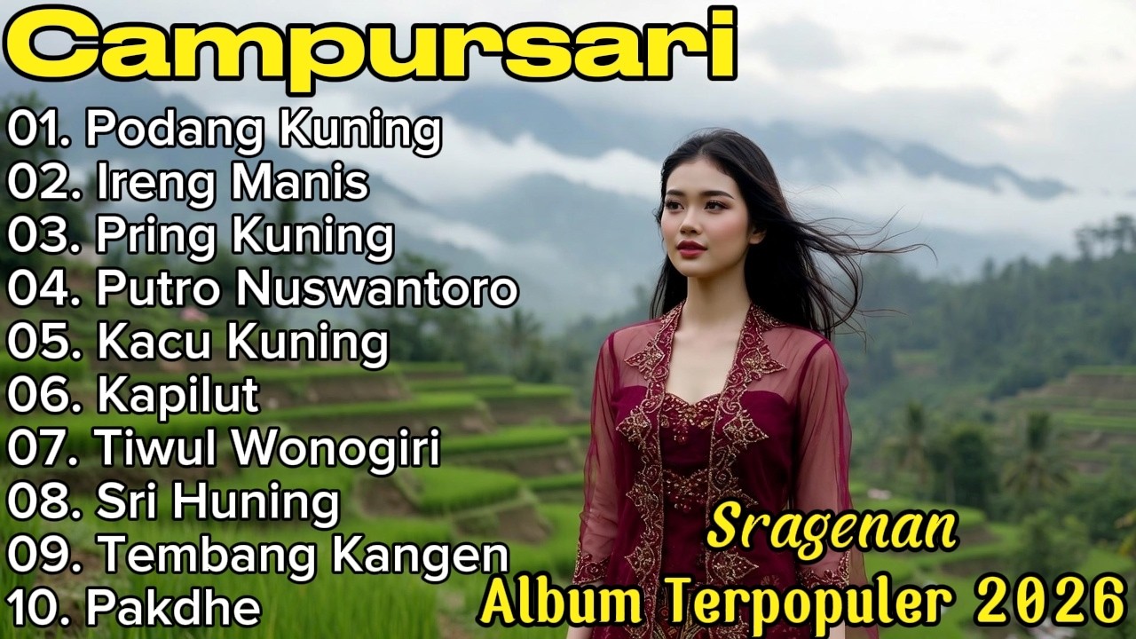 TWRBARU‼️CAMPURSARI KOPLO SRAGENAN FULL BASS - TOP ALBUM TERPOPULER 2026