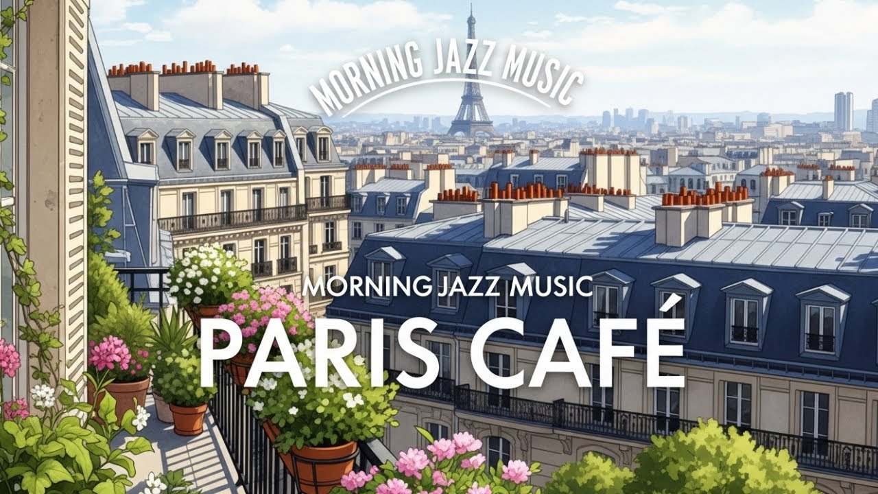 Paris Café at Dawn 🌅 French Instrumental Jazz | Peaceful Morning Vibes